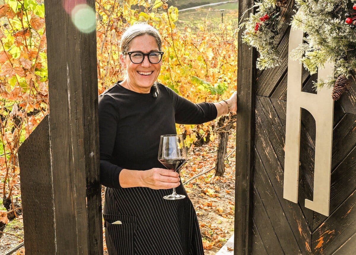 Chef Leah Di Bernardo in a Temecula vineyard