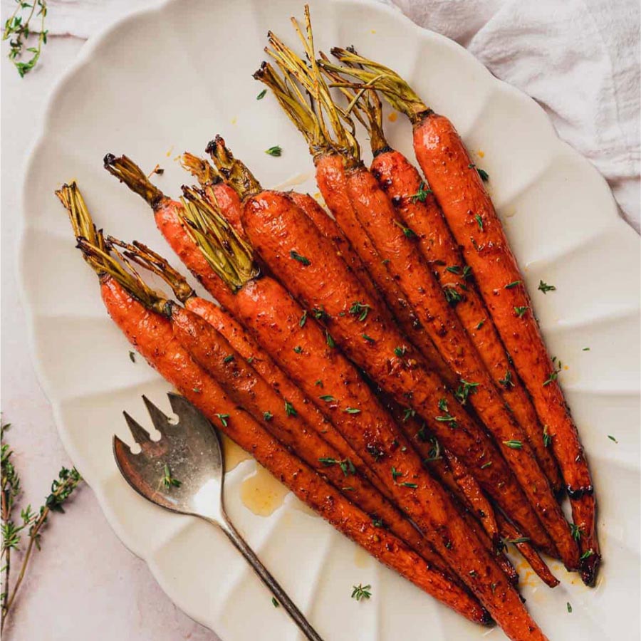 seasoned and cooked carrots
